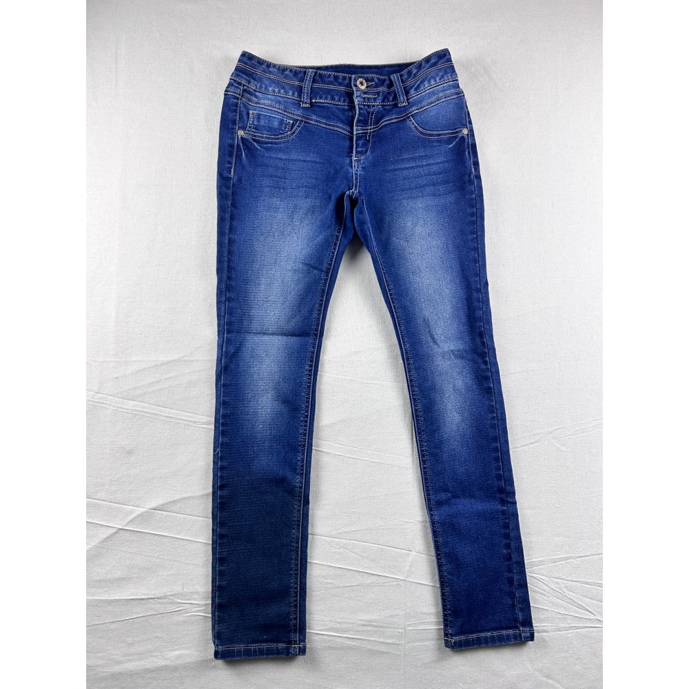 Mudd Womens Skinny Jeans Blue Medium Wash Denim Size 3 26W x 25L